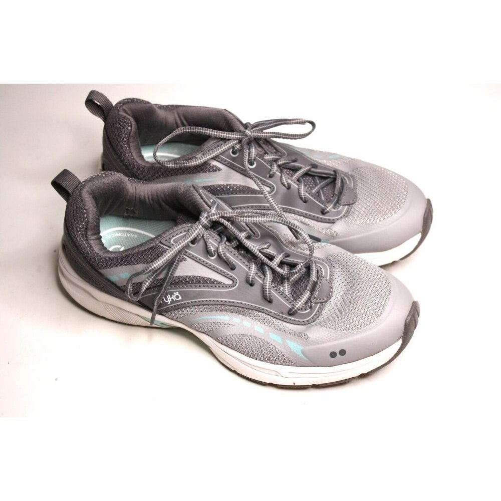 Ryka Sky Walk 2 Sneakers Women's Gray Aqua Shoes Sz 9M